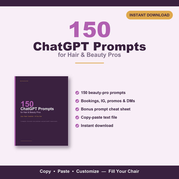 150 ChatGPT prompts for hair and beauty pros